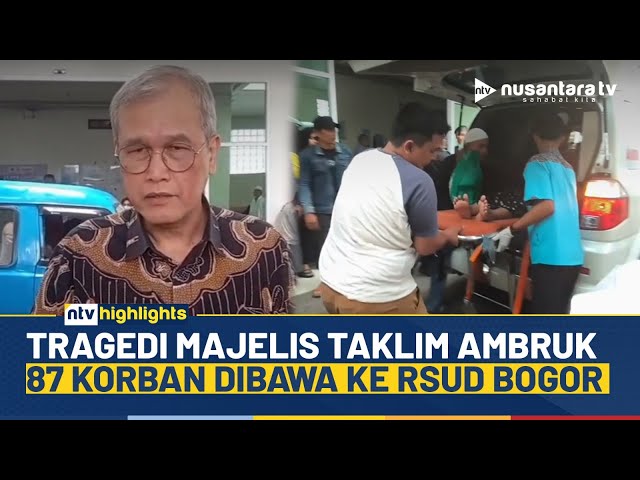 Youtube Thumnail image of : Heboh! Majelis Taklim di Bogor Ambruk, Puluhan Korban Dilarikan ke RS | NTV HIGHLIGHTS