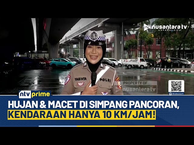 Youtube Thumnail image of : Kepadatan di Simpang Pancoran Akibat Jam Pulang Kantor Setelah Hujan Deras | NTV PRIME