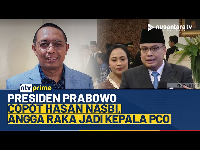Youtube Thumnail image of : Geser Hasan Nasbi, Presiden Prabowo Lantik Angga Raka Jadi Kepala PCO | NTV PRIME