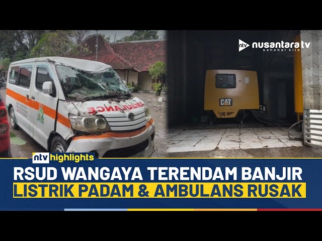 Youtube Thumnail image of : Gempar! Banjir Bandang Hantam Denpasar, Tembok RSUD Wangaya Jebol & Ambulans Rusak | NTV HIGHLIGHTS