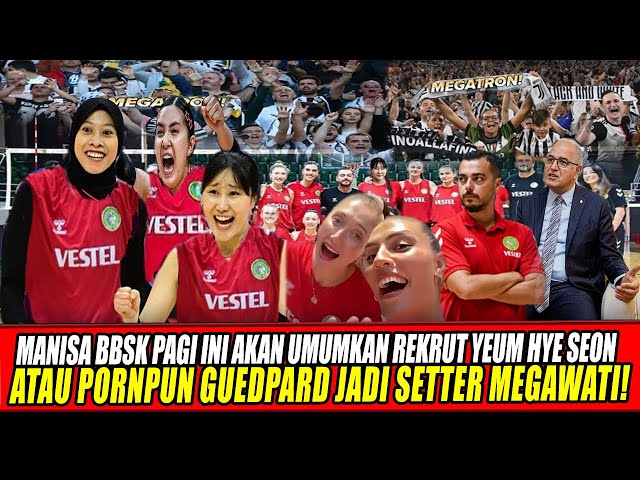 Youtube Thumnail image of : MANISA BBSK PAGI INI AKAN UMUMKAN REKRUT YEUM HYE SEON ATAU PORNPUN GUEDPARD JADI SETTER MEGAWATI🔥