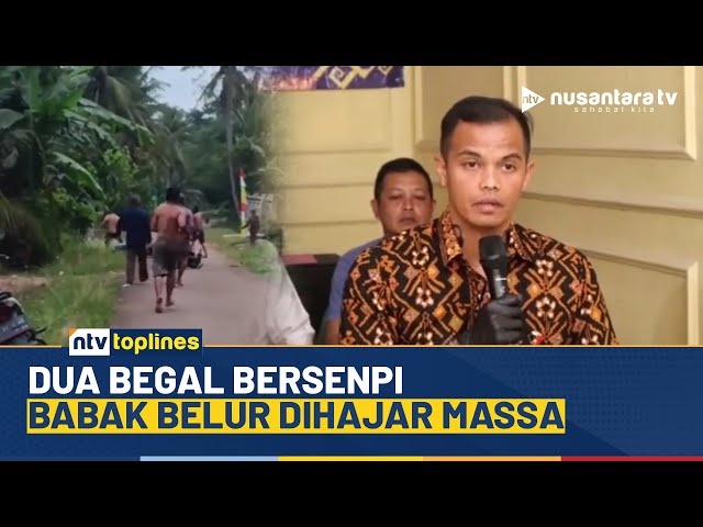 Youtube Thumnail image of : 2 Begal Bersenpi di Pringsewu Babak Belur Dihajar Massa Usai Lepaskan 3 Tembakan | NTV TOPLINES