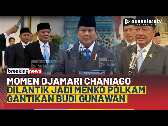 Youtube Thumnail image of : Gantikan Budi Gunawan, Djamari Chaniago Resmi Jadi Menko Polkam Baru | BREAKING NEWS