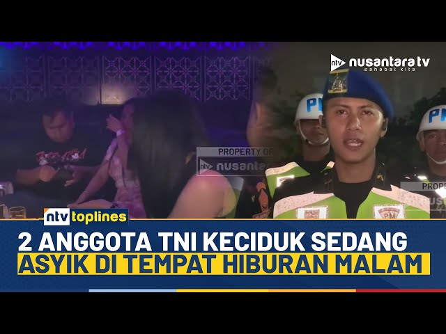 Youtube Thumnail image of : Polisi Ciduk 2 Oknum TNI di Tempat Hiburan Malam di Pontianak Saat Razia | NTV TONIGHT