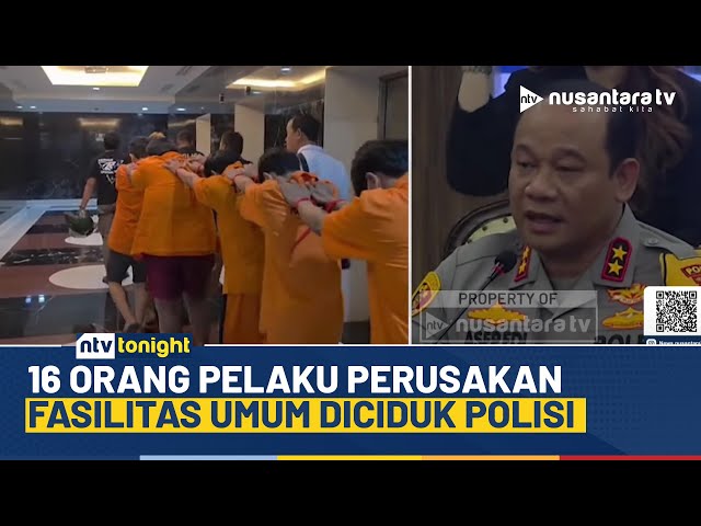 Youtube Thumnail image of : Polda Metro Jaya Tangkap 16 Pelaku Perusakan & Pembakaran Fasilitas Umum Saat Unjuk Rasa | NTV