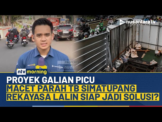 Youtube Thumnail image of : Proyek Galian-Penyempitan Jalan Jadi Biang Kerok Kemacetan Horor TB Simatupang | NTV MORNING