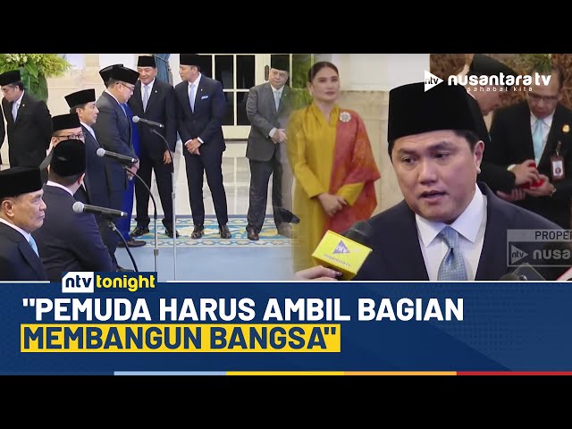Youtube Thumnail image of : Erick Thohir Jadi Menpora, Fokus Kualitas Pemuda: Pemuda Harus Ambil Bagian Membangun Bangsa | NTV