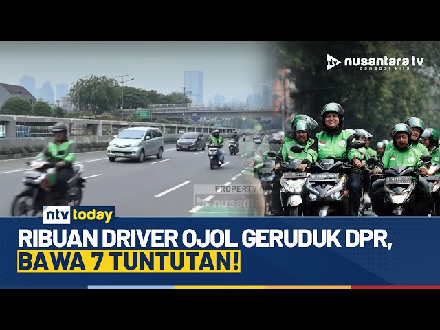 Youtube Thumnail image of : Asosiasi Garda Indonesia dan Komunitas Ojol Suarakan 7 Tuntutan Utama ke DPR | NTV TODAY