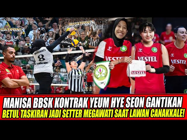 Youtube Thumnail image of : MANISA BBSK KONTRAK YEUM HYE SEON GANTIKAN BETUL TASKIRAN JADI SETTER MEGAWATI SAAT LAWAN CANAKKALE🔥