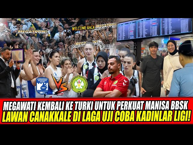 Youtube Thumnail image of : MEGAWATI KEMBALI KE TURKI UNTUK PERKUAT MANISA BBSK LAWAN CANAKKALE DI LAGA UJI COBA KADINLAR LIGI🔥