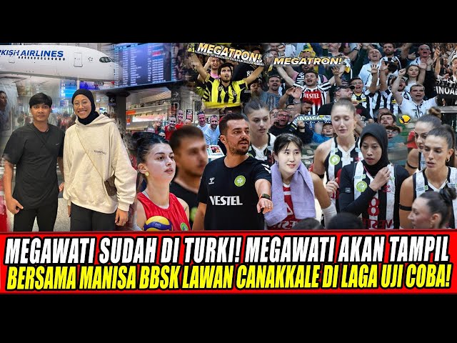 Youtube Thumnail image of : MEGAWATI SUDAH DI TURKI🔥MEGAWATI AKAN TAMPIL BERSAMA MANISA BBSK LAWAN CANAKKALE DI LAGA UJI COBA!
