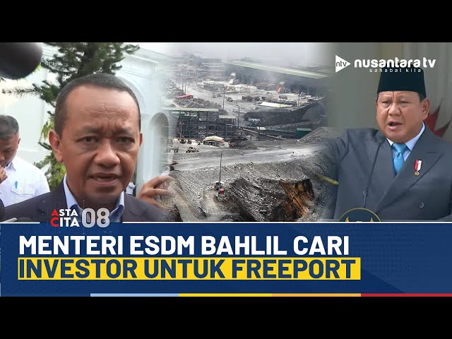Youtube Thumnail image of : Dipanggil Presiden Prabowo, Menteri ESDM Bahlil Bahas Transisi Energi-Investasi Freeport | NTV