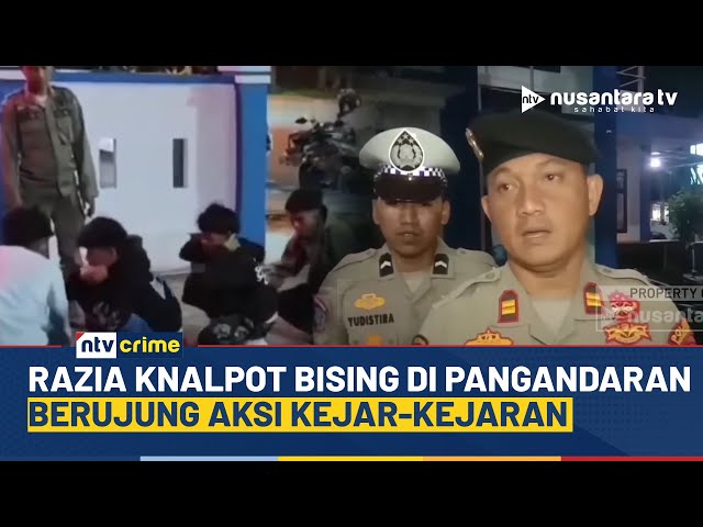 Youtube Thumnail image of : Aksi Kejar-Kejaran Polisi dan Pengguna Knalpot Bising Saat Razia Penyakit Masyarakat | NTV CRIME