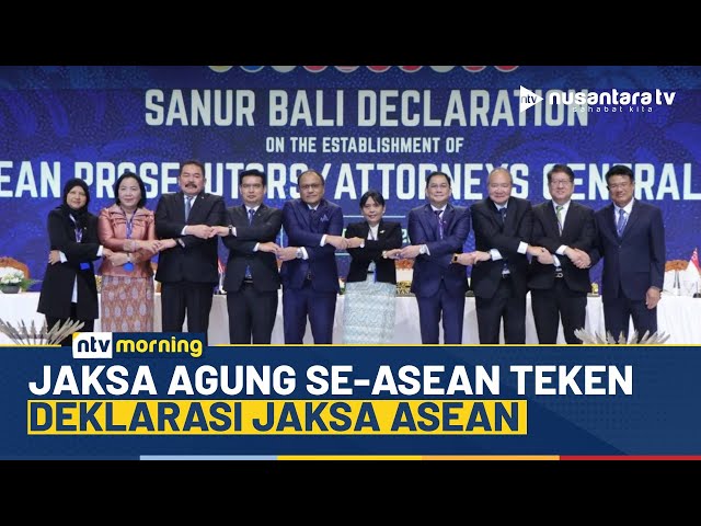 Youtube Thumnail image of : Perkuat Kerja Sama Hukum, Jaksa Agung Se-ASEAN Teken Deklarasi Jaksa ASEAN | NTV MORNING