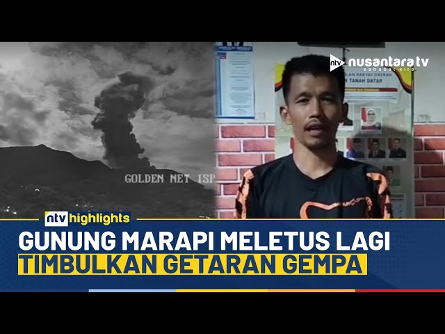 Youtube Thumnail image of : Mencekam! Detik-detik Gunung Marapi Meletus, Kolom Abu Capai 1.200 Meter | NTV HIGHLIGHTS