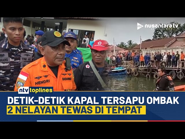 Youtube Thumnail image of : Dihantam Ombak Besar, Kapal Terbalik di Laut Padang Tewaskan 2 Nelayan | NTV TOPLINES