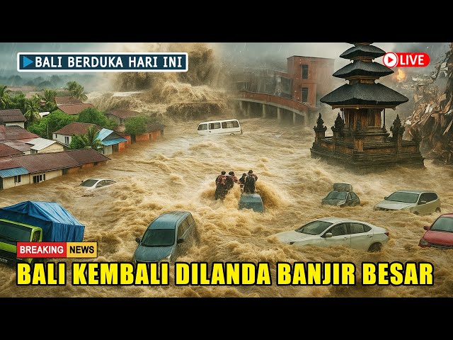 Youtube Thumnail image of : BALI KEMBALI BANJIR BESAR: DENPASAR TERENDAM, BANGUNAN ROBOH, DAN AKTIVITAS LUMPUH