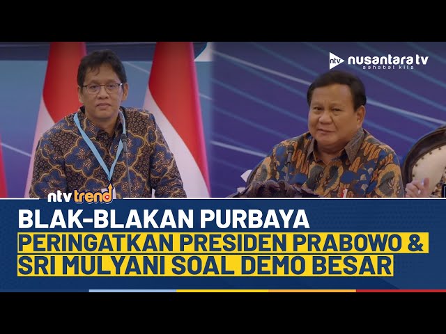 Youtube Thumnail image of : [FULL] Momen Purbaya Blak-blakan Sempat Peringatkan Presiden Prabowo & Sri Mulyani Soal Demo Besar
