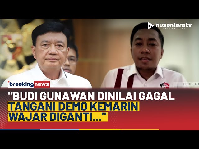 Youtube Thumnail image of : Menanti Menko Polkam Baru, IPR: Budi Gunawan Gagal Tangani Demo, Wajar Diganti | BREAKING NEWS