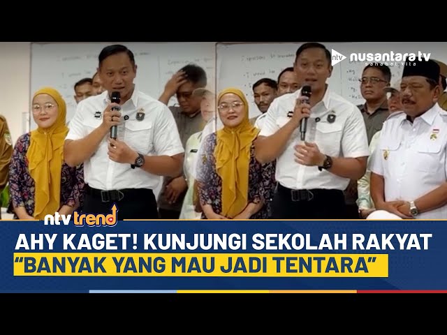 Youtube Thumnail image of : AHY Tak Menyangka, Anak-Anak Sekolah Rakyat Kompak Ingin Jadi Prajurit TNI | NTV