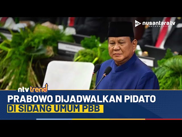 Youtube Thumnail image of : 10 Tahun Absen, Presiden Prabowo Bakal Pidato di Sidang Umum PBB Bawa Isu Palestina | NTV
