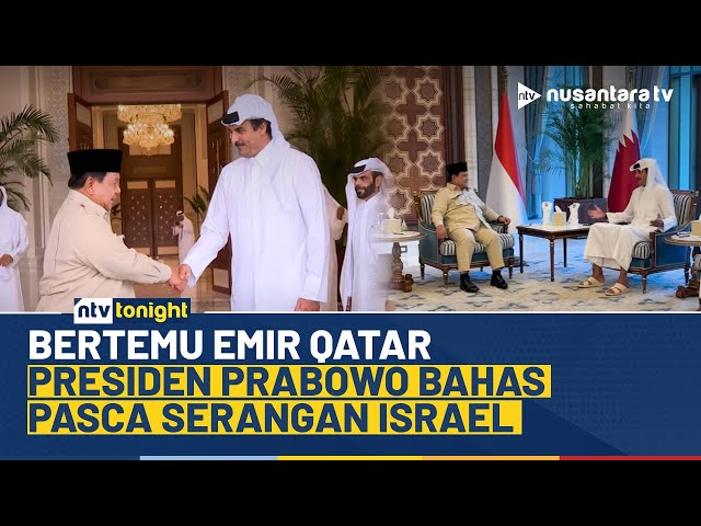 Youtube Thumnail image of : Temui Emir Qatar, Presiden Prabowo Beri Dukungan untuk Doha Pasca Diserang Israel | NTV TONIGHT