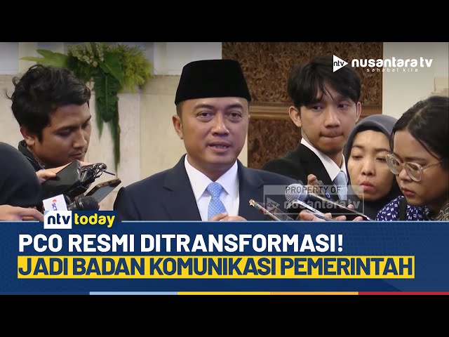 Youtube Thumnail image of : Presiden Prabowo Resmikan Transformasi PCO Menjadi Badan Komunikasi Pemerintah | NTV TODAY