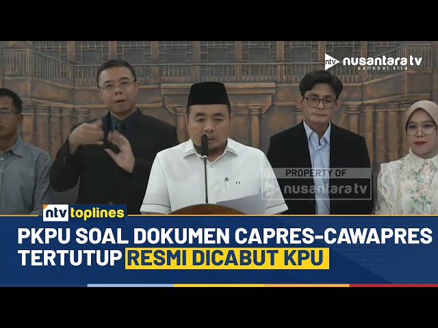 Youtube Thumnail image of : Disorot Publik, KPU Akhirnya Cabut Aturan Dokumen Capres-Cawapres Rahasia | NTV TOPLINES