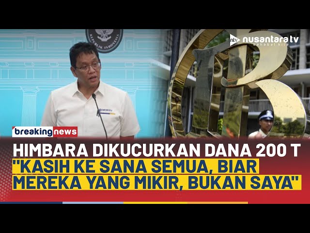 Youtube Thumnail image of : [FULL] Menkeu Purbaya Kasih Tugas Dirut Bank Himbara: Kasih ke Sana Semua, Biar Mereka Mikir | NTV