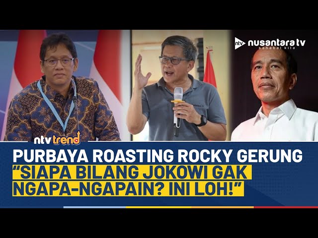 Youtube Thumnail image of : Menkeu Purbaya Roasting Rocky Gerung, Buktikan Jasa Jokowi Pakai Data: Meskipun Ada Saya Sih