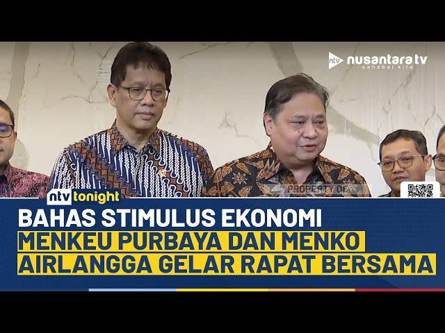 Youtube Thumnail image of : Perdana Rapat Menkeu Purbaya dan Menko Airlangga, Bahas Paket Stimulus Ekonomi | NTV TONIGHT