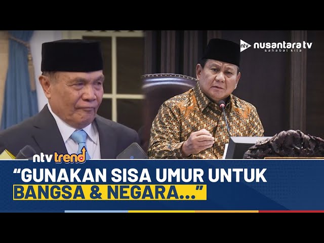 Youtube Thumnail image of : Pesan Presiden Prabowo Untuk Menko Polkam Djamari: Gunakan Sisa Umur Untuk Bangsa & Negara