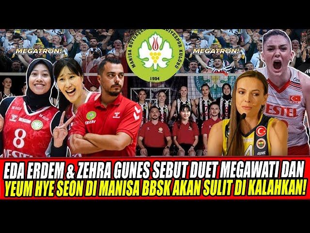 Youtube Thumnail image of : EDA ERDEM & ZEHRA GUNES SEBUT DUET MEGAWATI & YEUM HYE SEON DI MANISA BBSK AKAN SULIT DI KALAHKAN🔥
