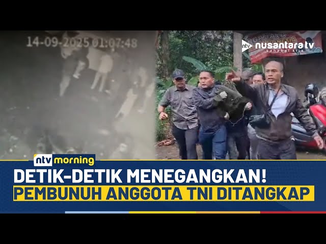 Youtube Thumnail image of : Dramatis! Detik-detik Polisi Ciduk Pelaku Pembunuhan Anggota TNI di Wonosobo | NTV MORNING
