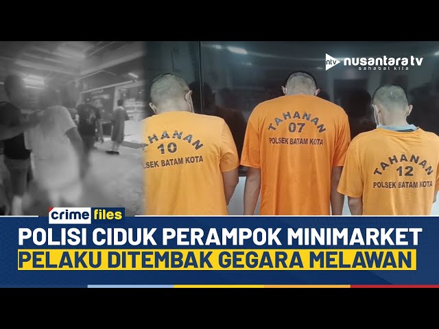 Youtube Thumnail image of : Dramatis! Detik-detik Polisi Gerebek Perampok Minimarket di Batam, 1 Pelaku Ditembak | CRIME FILES