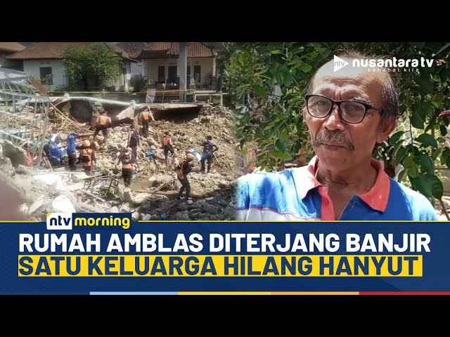 Youtube Thumnail image of : Gempar! Satu Keluarga Hilang Ditelan Banjir Bali, Rumah Amblas Diterjang Arus | NTV MORNING