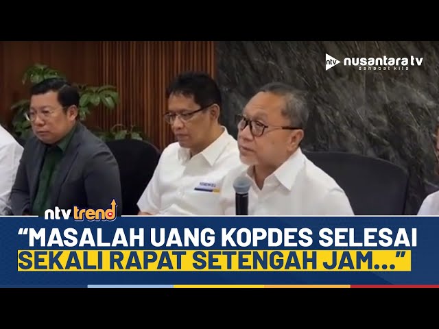 Youtube Thumnail image of : Menko Zulhas Puji Menkeu Purbaya, Masalah Uang Koperasi Merah Putih Beres Dalam 30 Menit | NTV