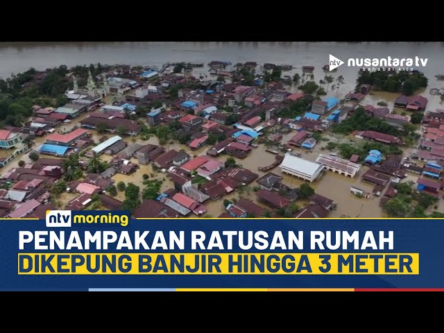 Youtube Thumnail image of : Heboh! Sungai Mahakam Meluap, Ratusan Rumah Tergenang Banjir Hingga 3 Meter | NTV MORNING