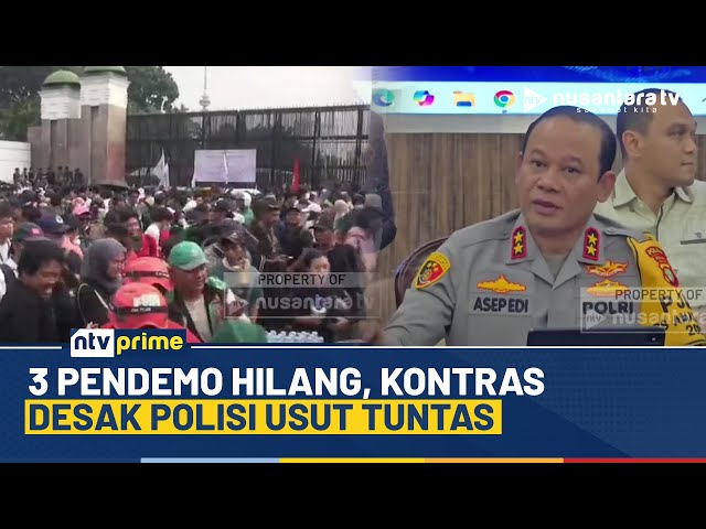 Youtube Thumnail image of : KontraS Ungkap 3 Pelaku Unjuk Rasa Hilang, Polisi: Belum Ada Laporan Resmi! | NTV PRIME