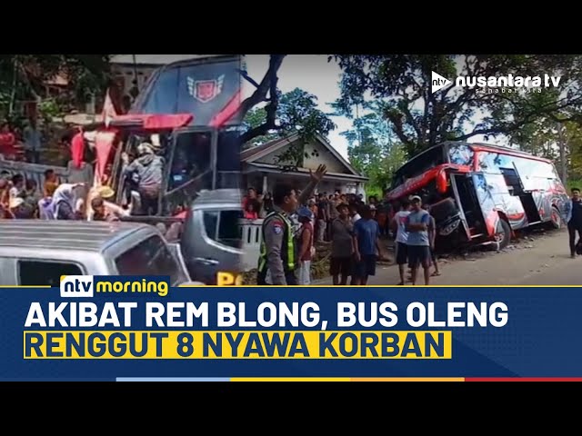 Youtube Thumnail image of : Ngeri! Bus Pariwisata Rem Blong di Probolinggo, 8 Korban Tewas di Tempat | NTV MORNING