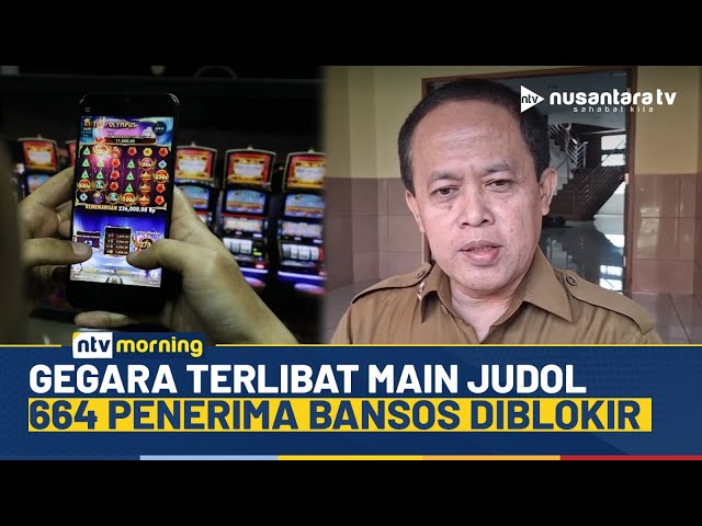 Youtube Thumnail image of : Heboh! 664 Penerima Bansos di Tangerang Terlibat Judol, Lansung Diblokir Kemensos | NTV MORNING