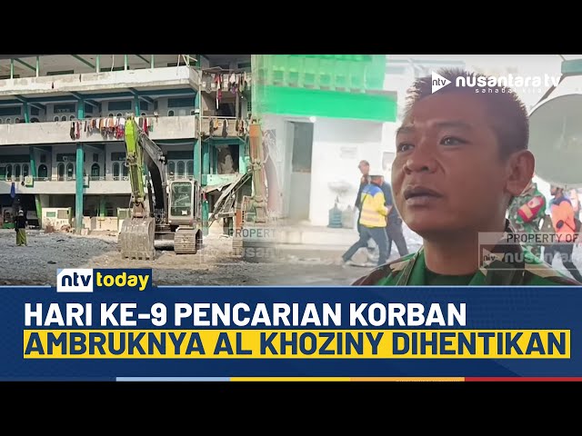 Youtube Thumnail image of : Hari Ke-9 Tragedi Ponpes Al Khoziny! Tim SAR Hentikan Pencarian, 66 Santri Meninggal Dunia | NTV
