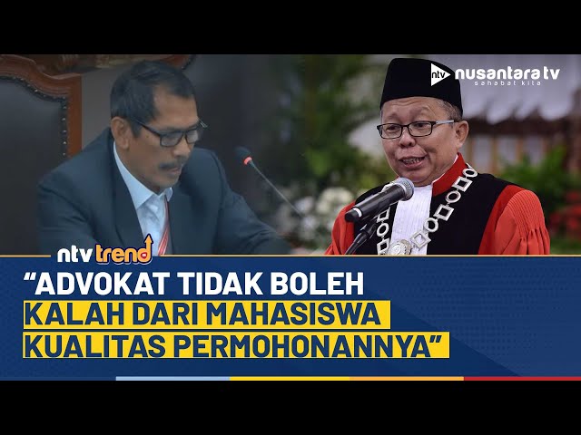 Youtube Thumnail image of : Pedas! Hakim MK Nasihati Advokat Singgung Gugatan Ijazah Jokowi: Kalah dari Mahasiswa Kualitasnya!