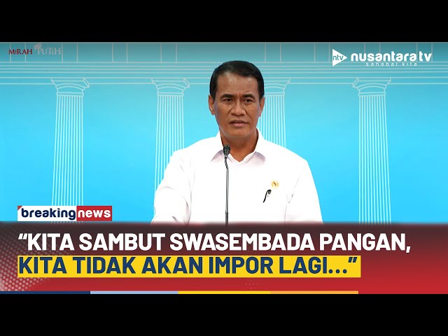 Youtube Thumnail image of : [FULL] Mentan Amran Yakin Segera Wujudkan Swasembada Pangan: KIta Tidak Akan Impor Lagi! | NTV