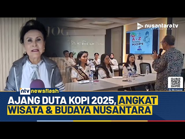 Youtube Thumnail image of : Pemilihan Duta Kopi Indonesia 2025 Dorong Wisata dan Budaya Kopi Nasional | NTV NEWS FLASH