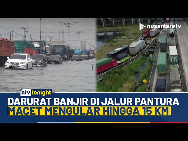 Youtube Thumnail image of : Heboh! Banjir di Jalur Pantura Makin Parah, Antrean Kendaraan Mengular hingga 15 Km | NTV TONIGHT