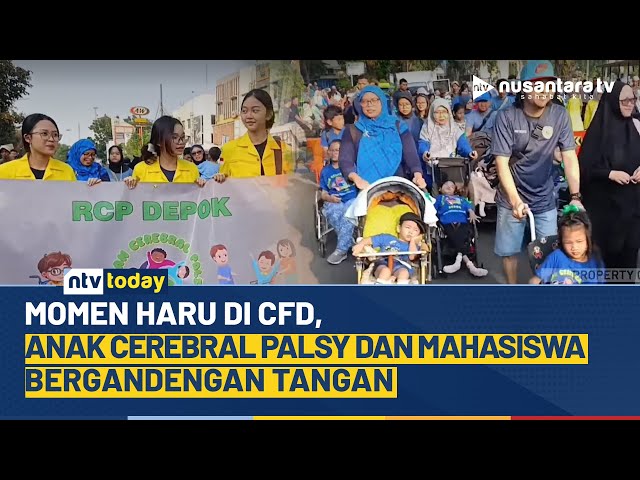 Youtube Thumnail image of : Jalan Santai Anak Penyandang Cerebral Palsy Meriahkan Car Free Day Depok | NTV TODAY