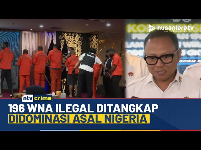 Youtube Thumnail image of : Terungkap! Imigrasi Tangkap 196 WNA Nakal di Jabodetabek, Didominasi Asal Nigeria | NTV CRIME