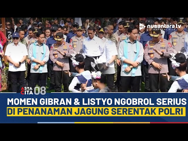 Youtube Thumnail image of : Momen Wapres Gibran Ngobrol Serius dengan Kapolri Listyo Saat Tanam Jagung, Apa yang Dibahas? | NTV