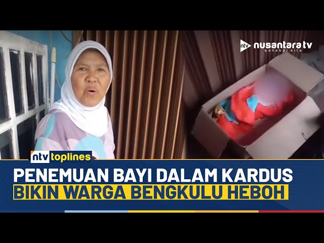 Youtube Thumnail image of : Geger! Warga Bengkulu Temukan Bayi dalam Kardus, Usia Lebih dari 1 Hari | NTV TOPLINES